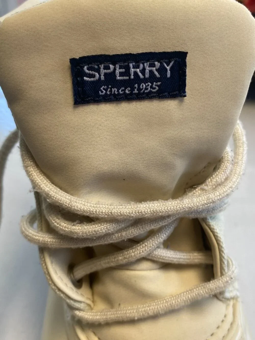Sperry Port Boot Girls 3M Cream Pink Duck Boots